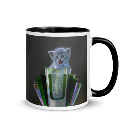 Roaring Kitten! Mug with Color Inside