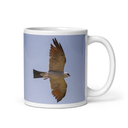 Mississippi kite! White glossy mug