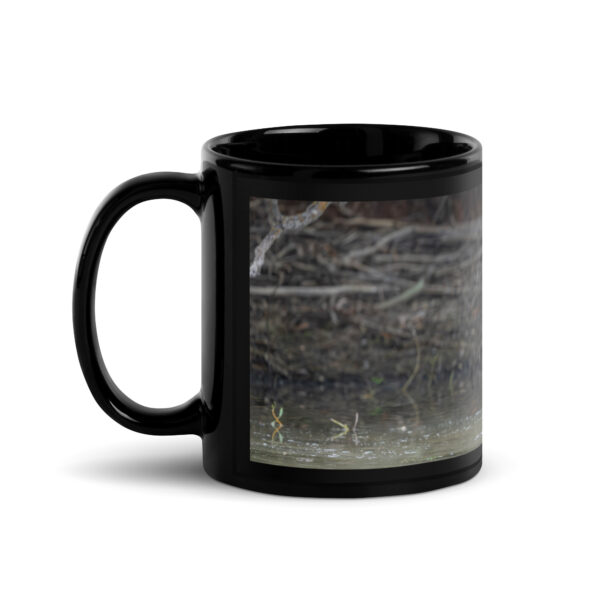 Baby Moose! Black Glossy Mug - Image 2