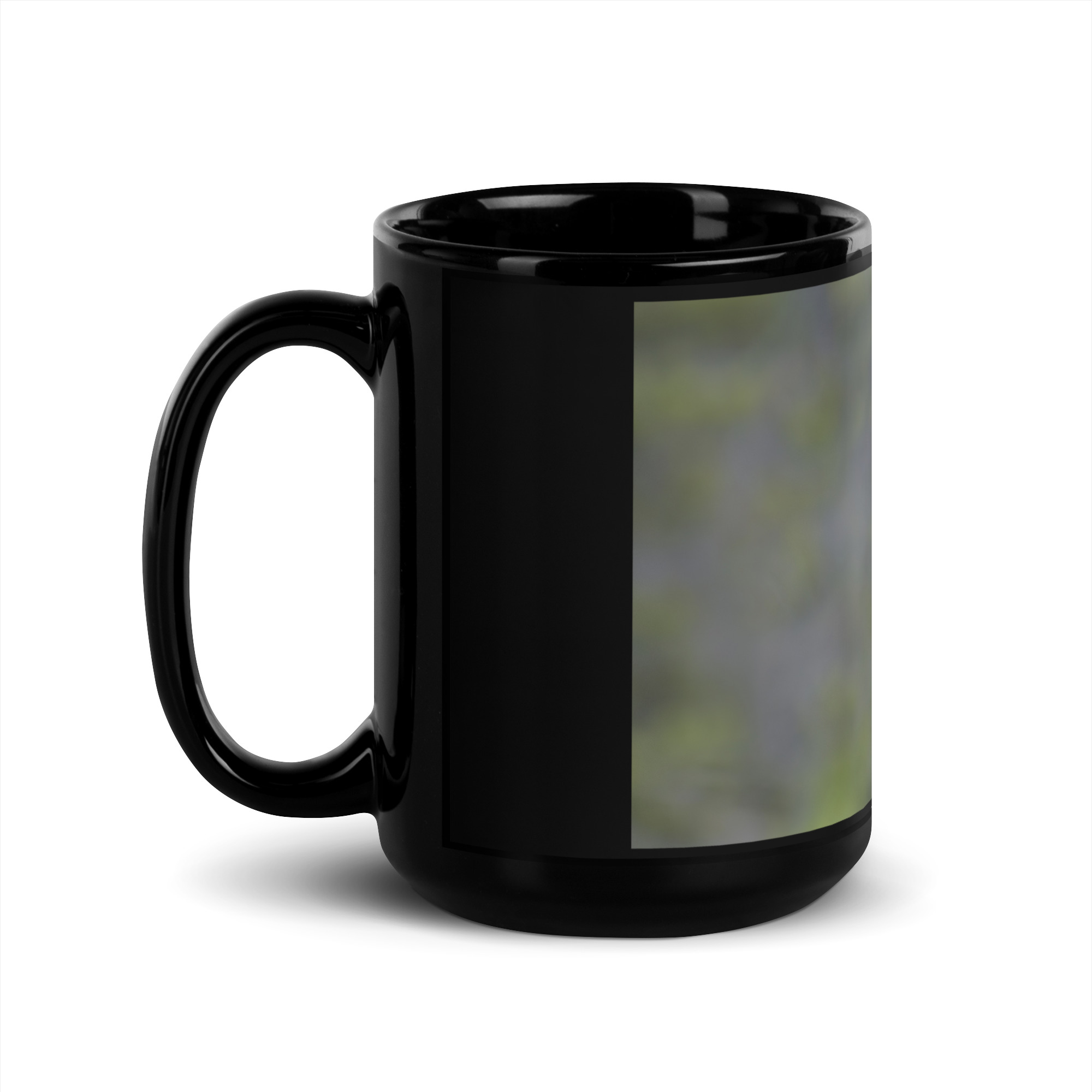 Great Grey Owl! Black Glossy Mug - Image 4