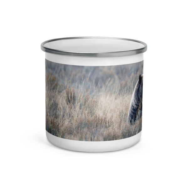 Grizzly bear! Enamel Mug - Image 2