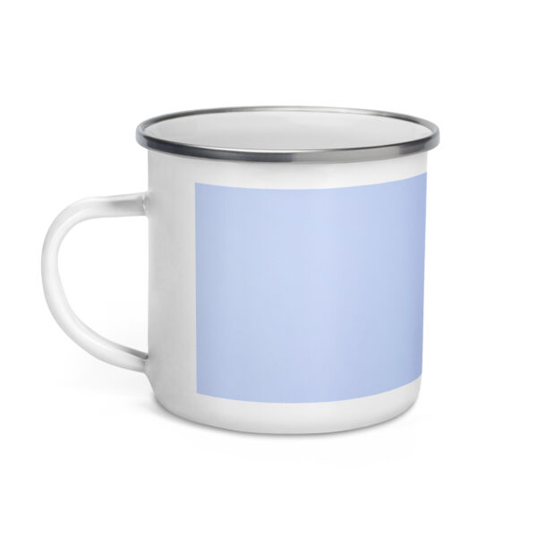 Baby Great Horned Owl! Enamel Mug - Image 3