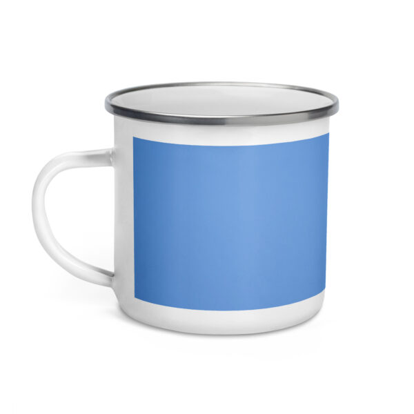 Baby Great horned owl! Enamel Mug - Image 3