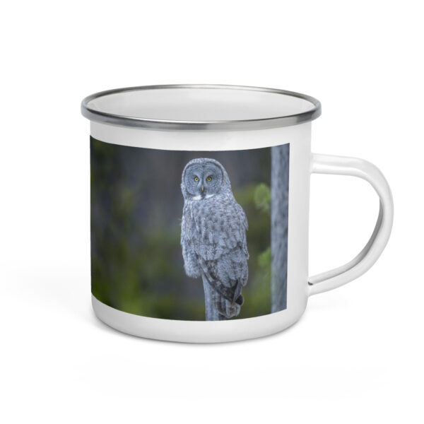 Great Grey Owl! Enamel Mug