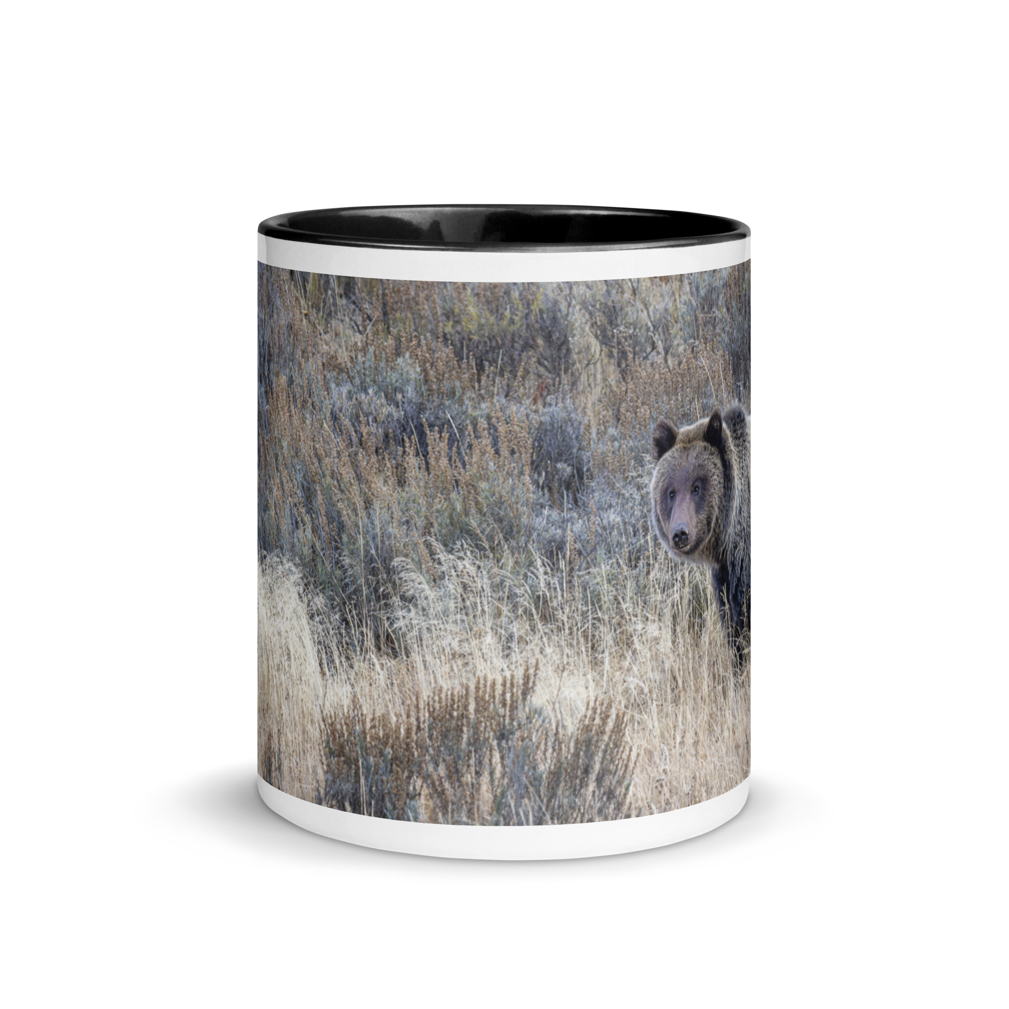 Grizzly bear! Mug with Color Inside - Image 3