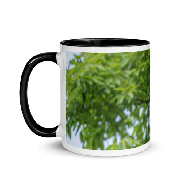 Baby Great horned owl! Mug with Color Inside - Image 4