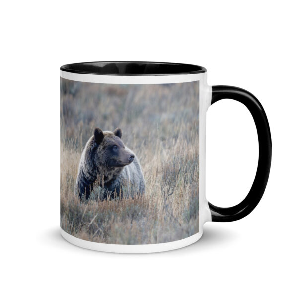 Grizzly bear! Mug with Color Inside - Image 2