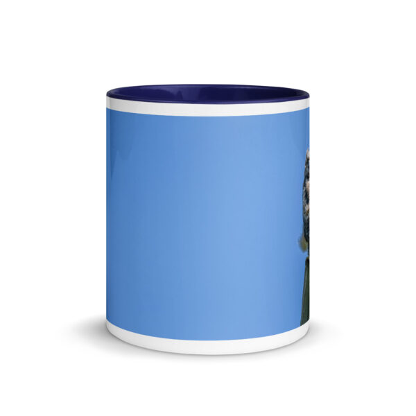Baby Great horned owl!  Mug with Color Inside - Image 6