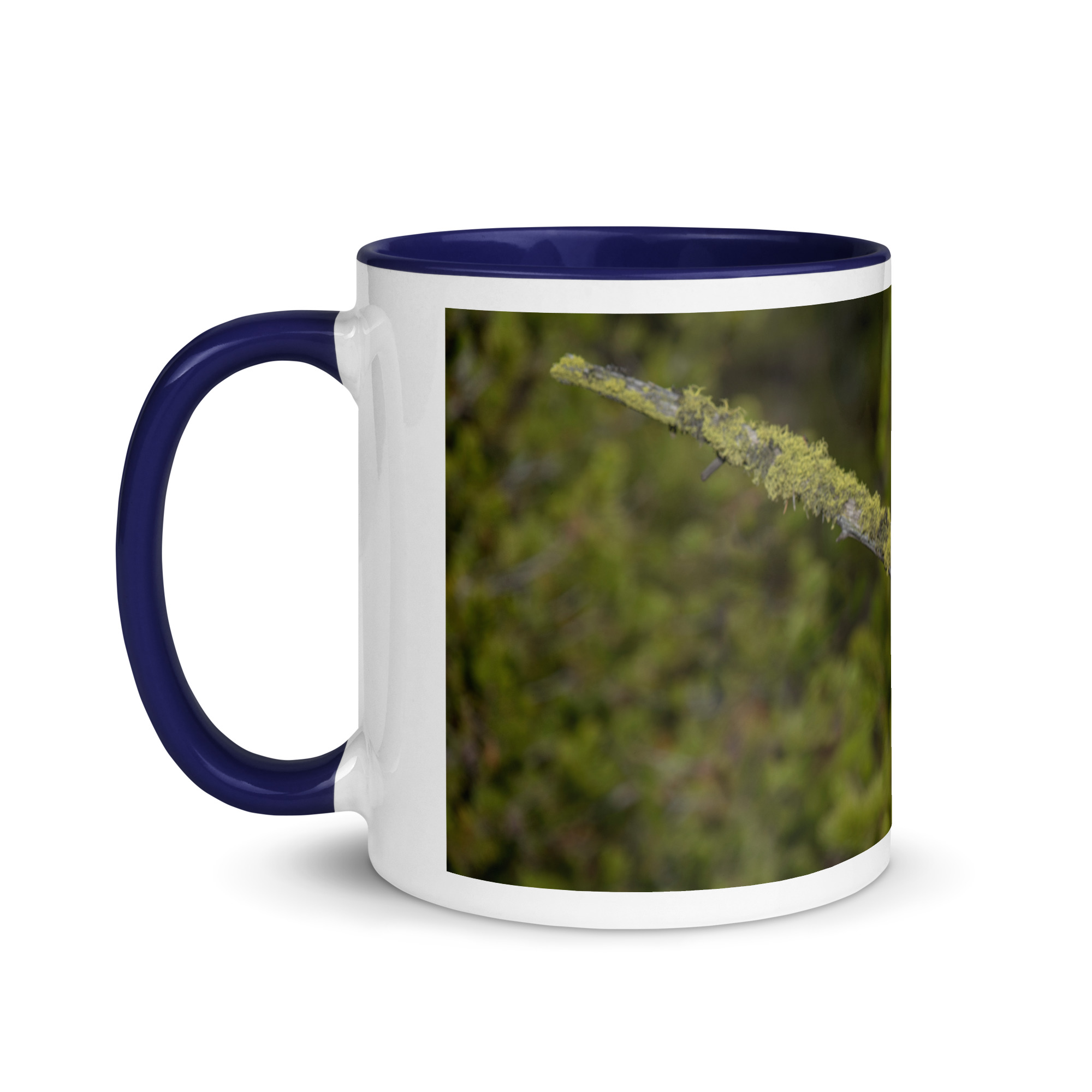 Great Grey Owl Basking in the Sun! Mug with Color Inside - Image 7
