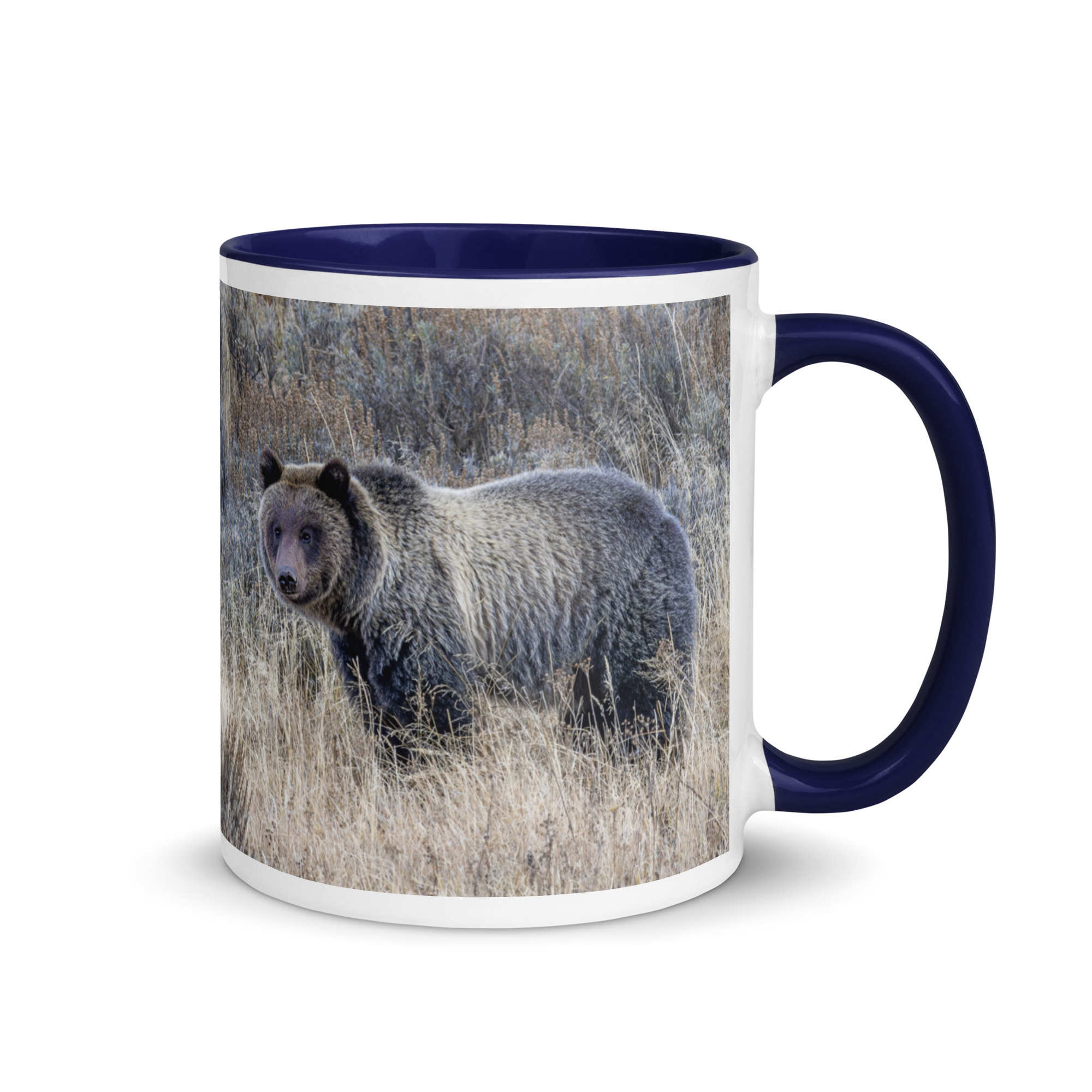 Grizzly bear! Mug with Color Inside - Image 5