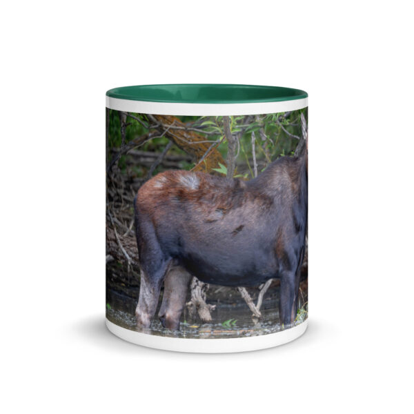 Portrait of a Mama Moose! Mug with Color Inside - Image 11