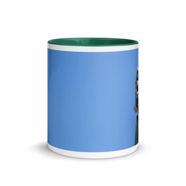 Baby Great horned owl!  Mug with Color Inside - Image 11