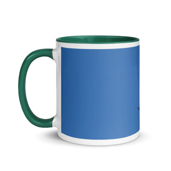 Western Kingbird Hovering Blue Sky! Mug with Color Inside - Image 12