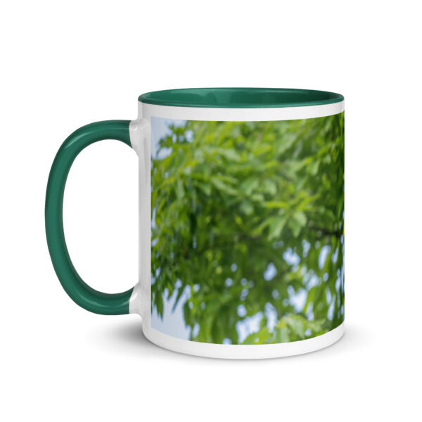 Baby Great horned owl! Mug with Color Inside - Image 12