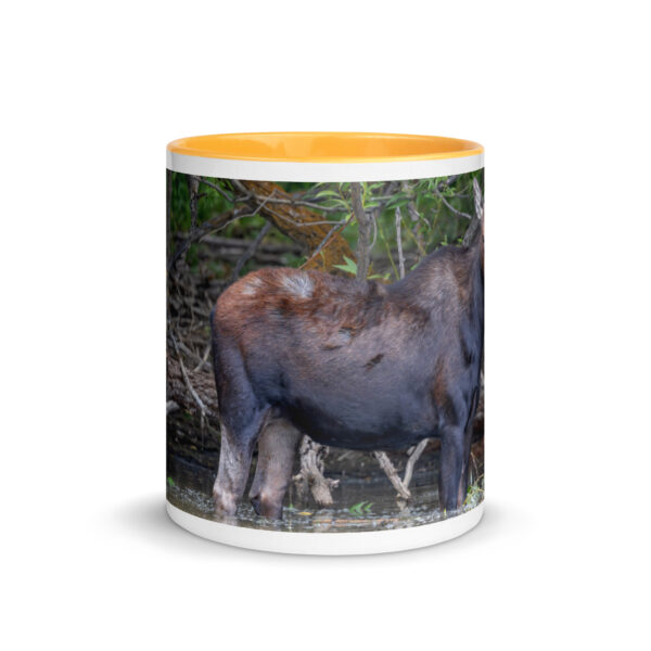 Portrait of a Mama Moose! Mug with Color Inside - Image 23