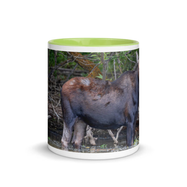 Portrait of a Mama Moose! Mug with Color Inside - Image 26