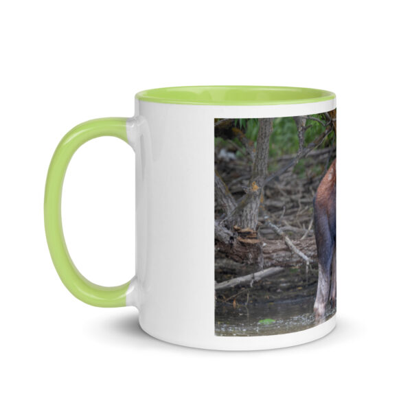 Portrait of a Mama Moose! Mug with Color Inside - Image 27