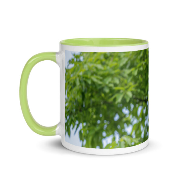 Baby Great horned owl! Mug with Color Inside - Image 27