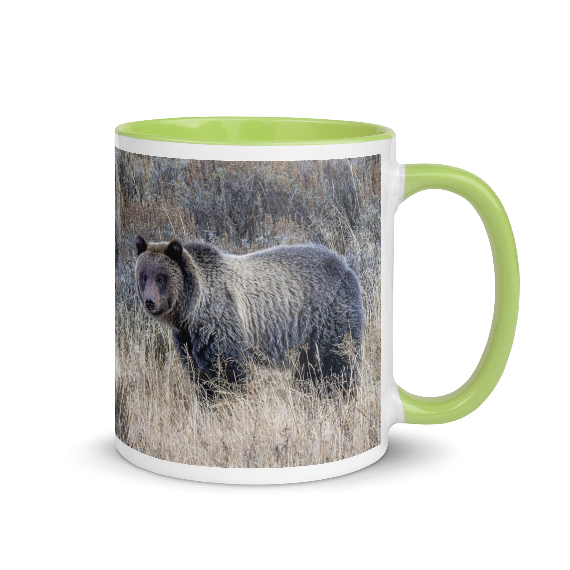 Grizzly bear! Mug with Color Inside - Image 25