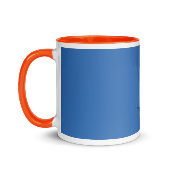 Western Kingbird Hovering Blue Sky! Mug with Color Inside - Image 15