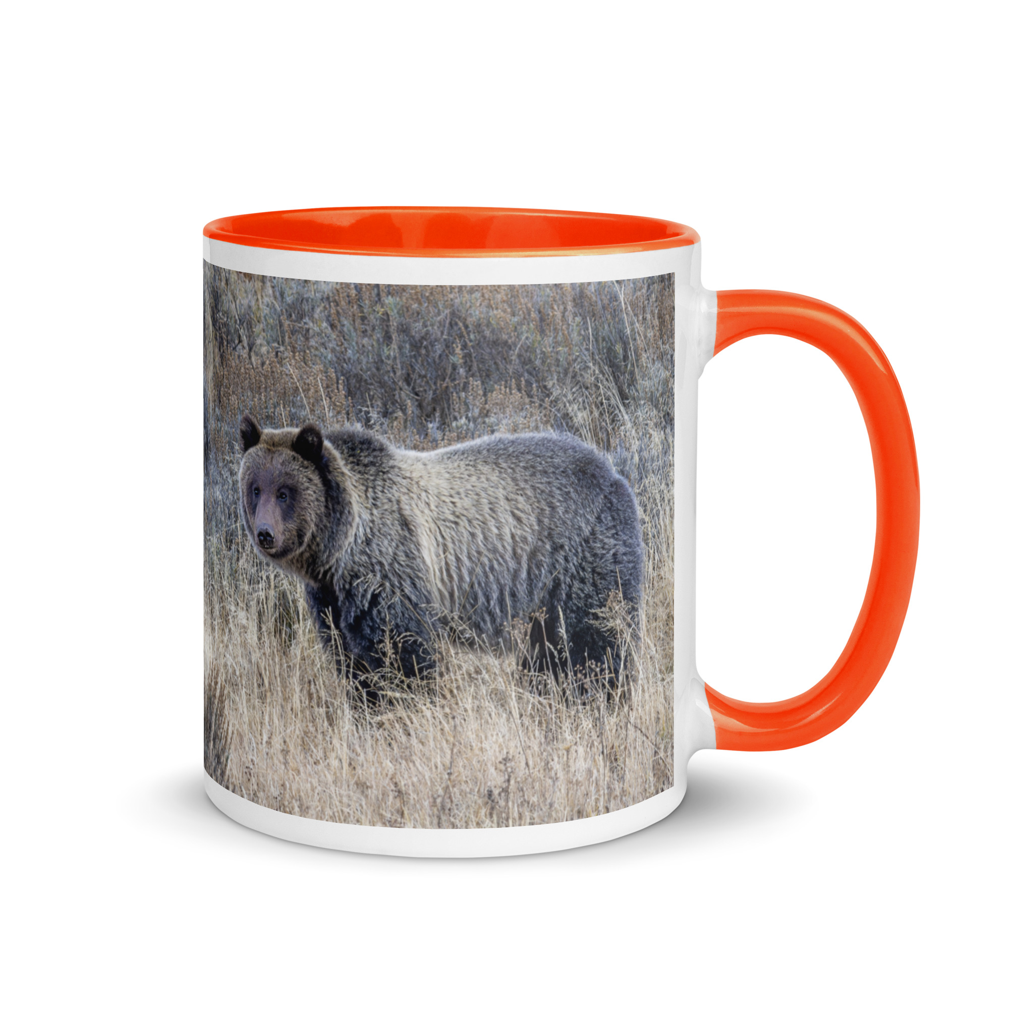 Grizzly bear! Mug with Color Inside - Image 13