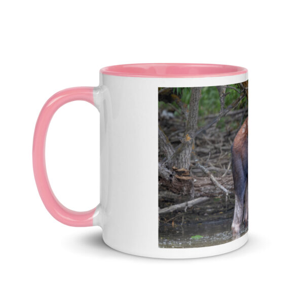 Portrait of a Mama Moose! Mug with Color Inside - Image 21