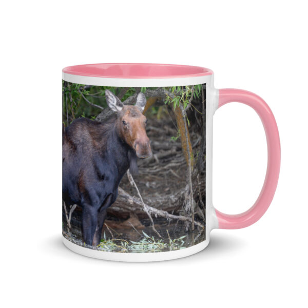 Portrait of a Mama Moose! Mug with Color Inside - Image 19