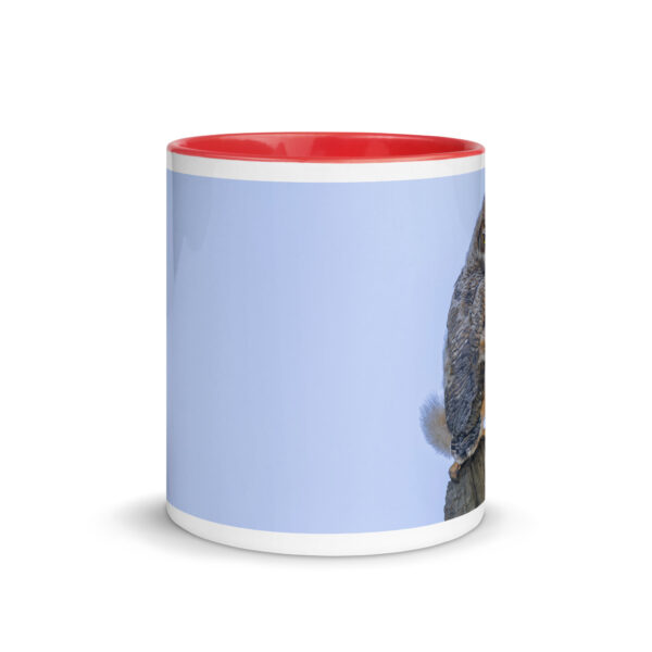 Baby Great Horned Owl! Mug with Color Inside - Image 8
