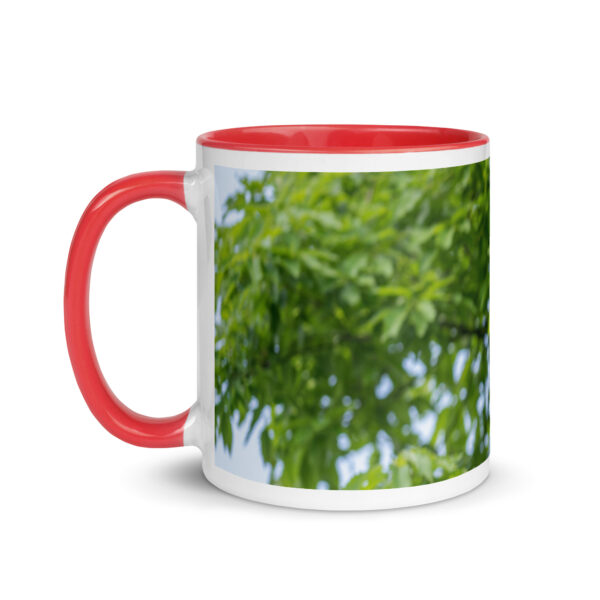 Baby Great horned owl! Mug with Color Inside - Image 9