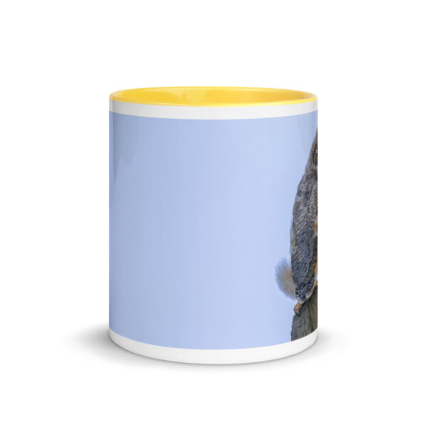 Baby Great Horned Owl! Mug with Color Inside - Image 29