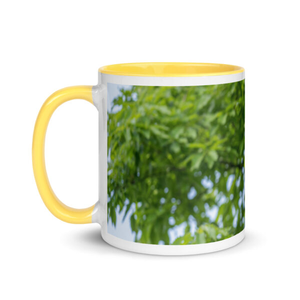 Baby Great horned owl! Mug with Color Inside - Image 30