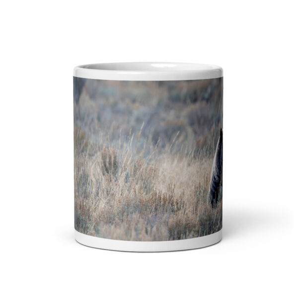 Grizzly bear! White glossy mug - Image 3