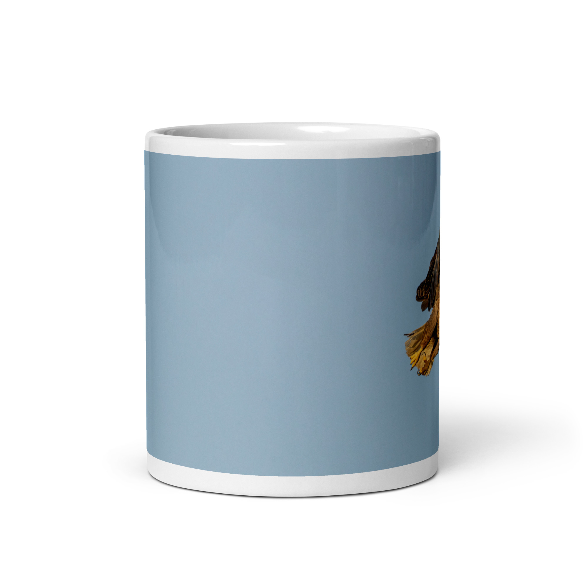 Bald Eagle in Flight at Sunrise! White glossy mug - Image 3