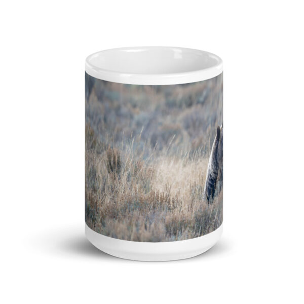Grizzly bear! White glossy mug - Image 6