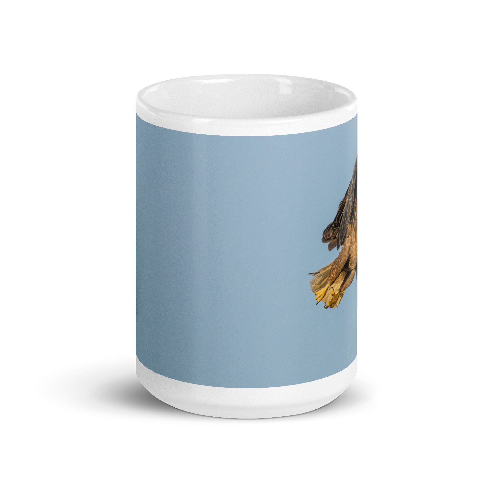 Bald Eagle in Flight at Sunrise! White glossy mug - Image 6