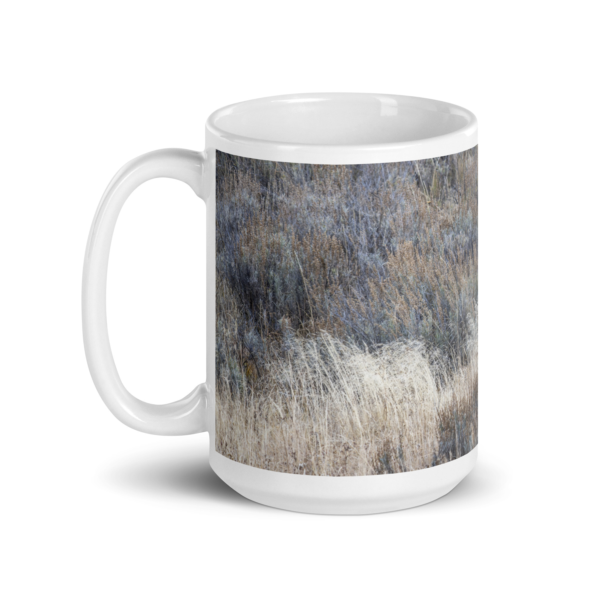 Grizzly bear! White glossy mug - Image 5