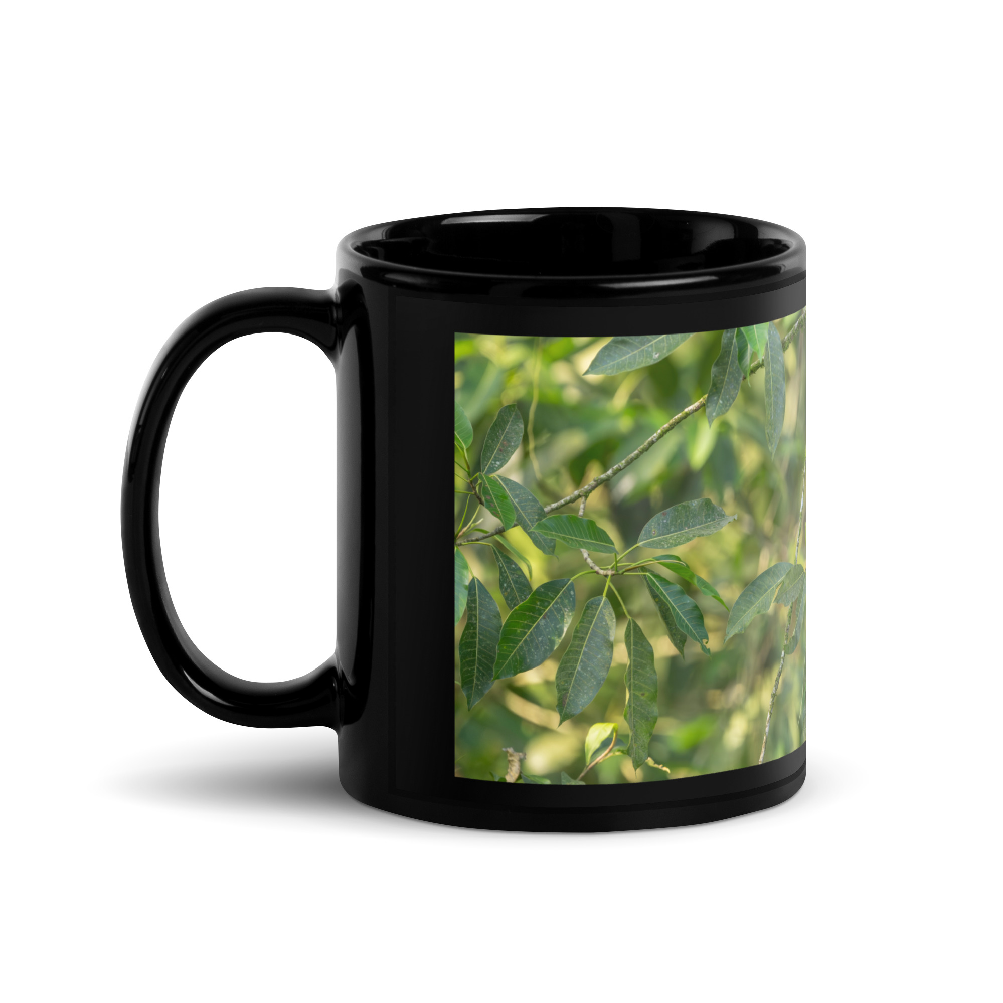 Howler monkey! Black Glossy Mug - Image 2
