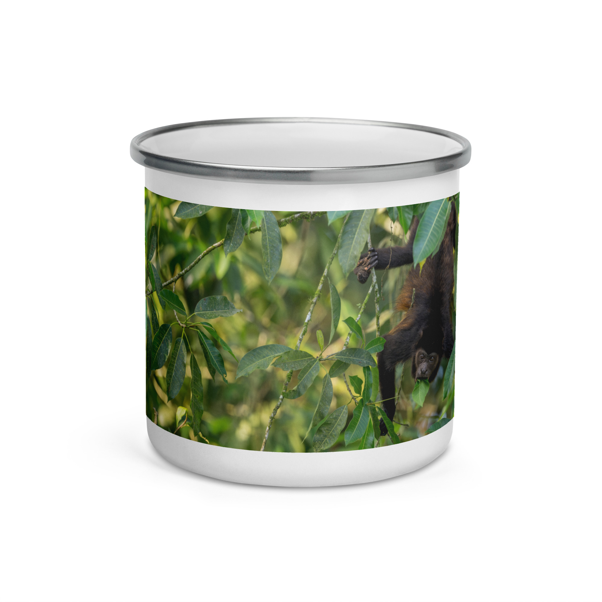 Howler monkey! Enamel Mug - Image 2