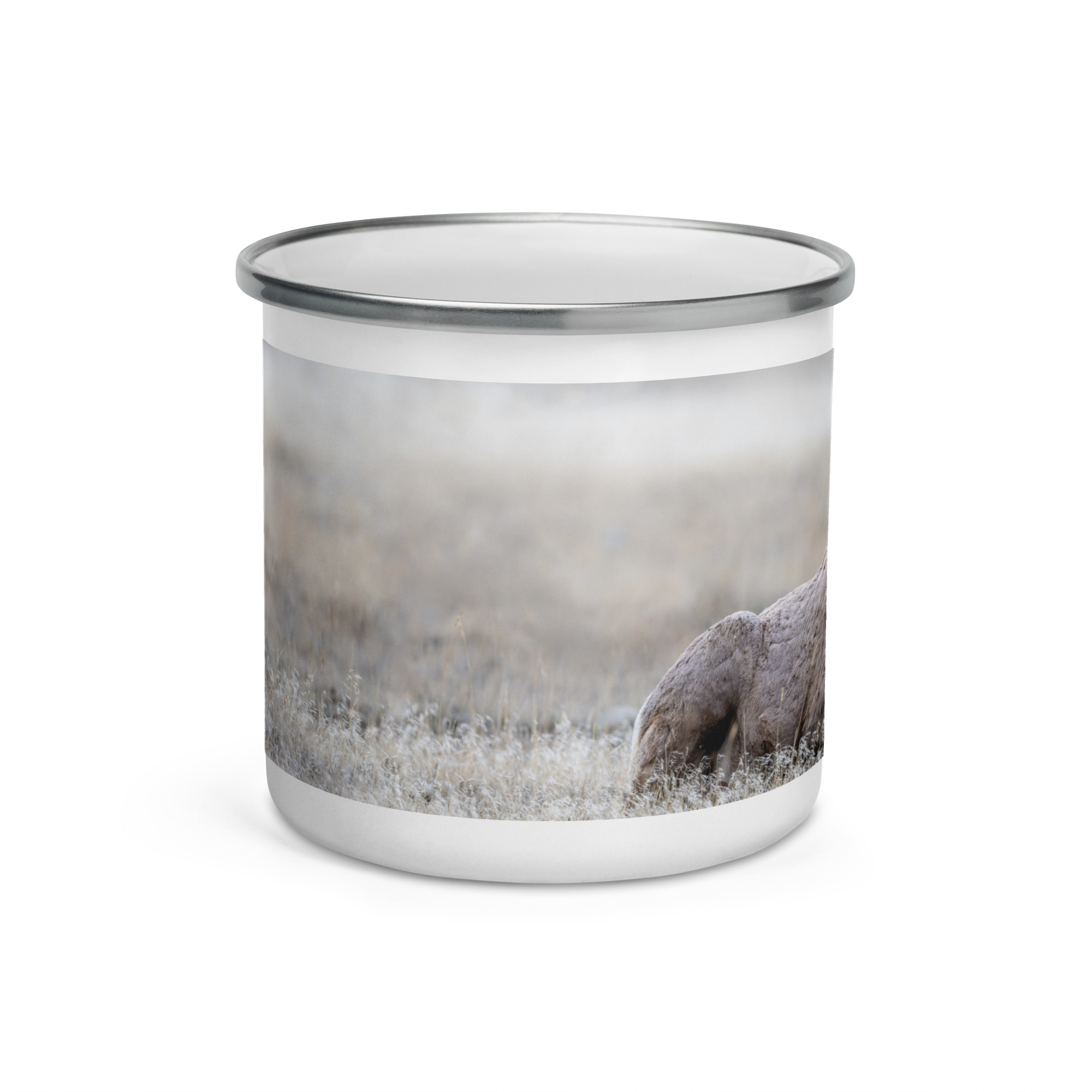 Relaxing Ram Big Horn Sheep! Enamel Mug - Image 2