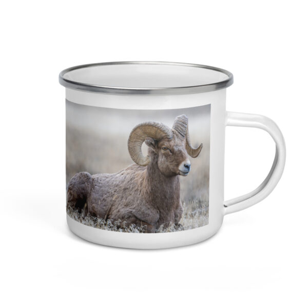 Relaxing Ram Big Horn Sheep! Enamel Mug