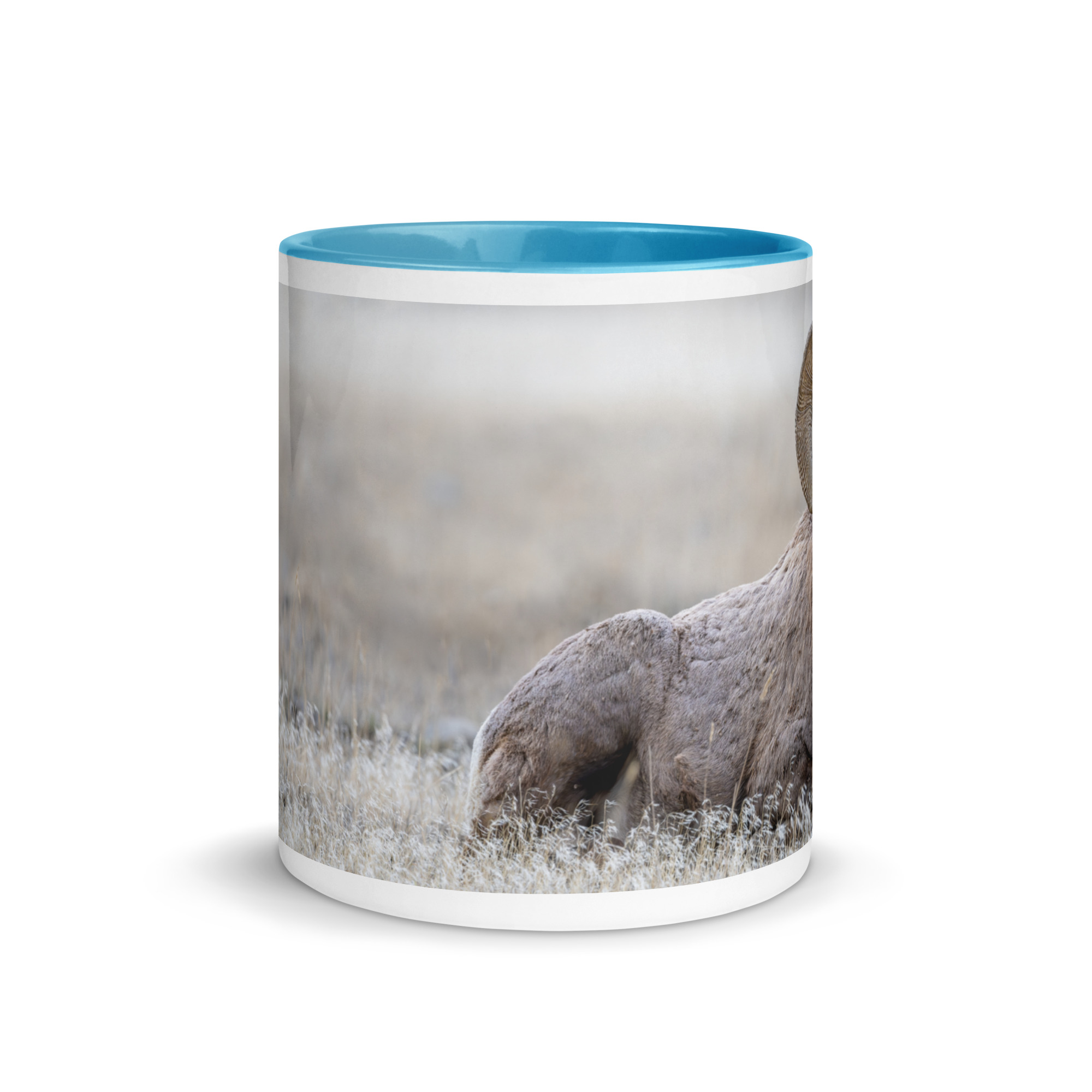 Relaxing Ram Big Horn Sheep! Mug with Color Inside - Image 10