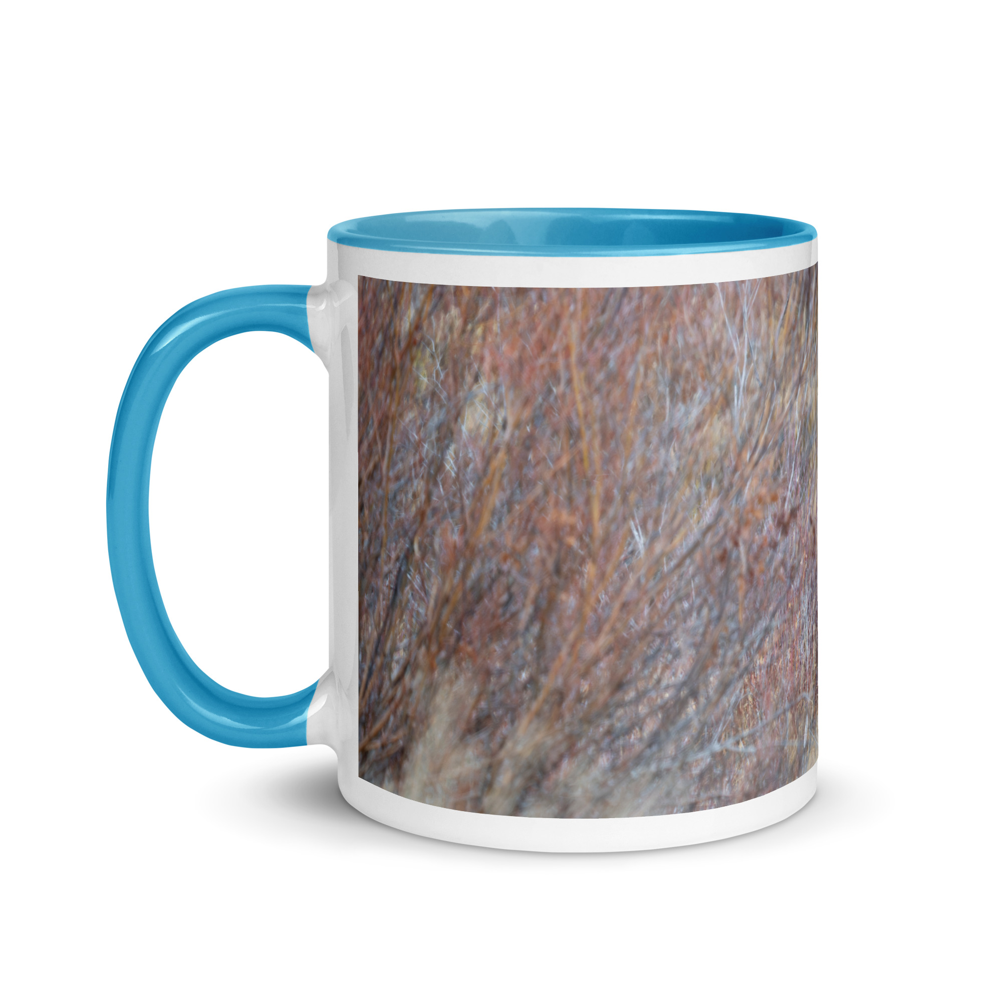Moose Amidst Autumn Shrubs! Mug with Color Inside - Image 18