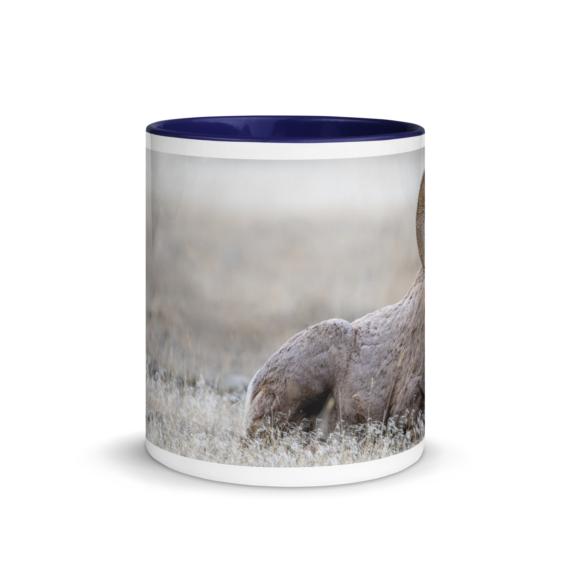 Relaxing Ram Big Horn Sheep! Mug with Color Inside - Image 2