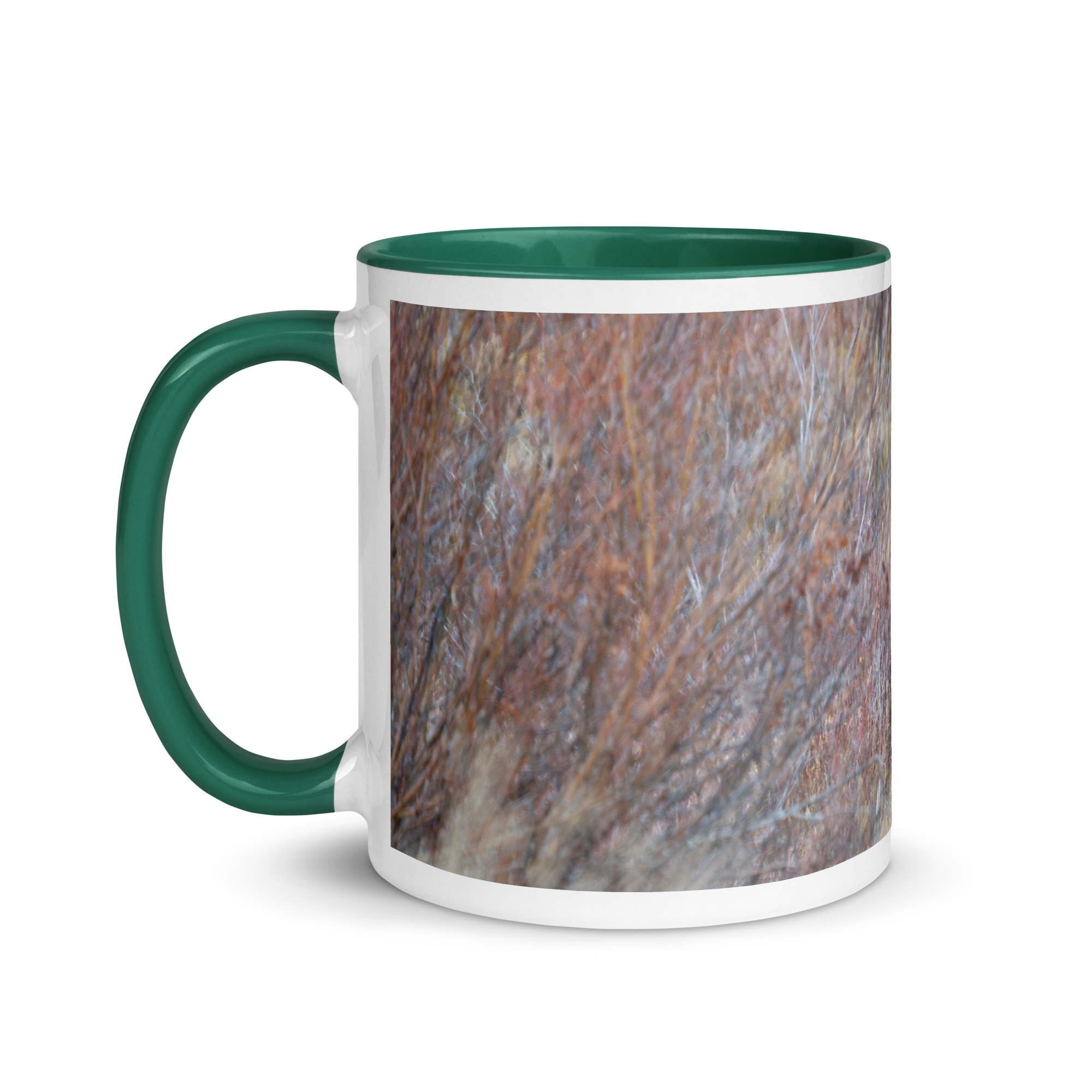 Moose Amidst Autumn Shrubs! Mug with Color Inside - Image 12