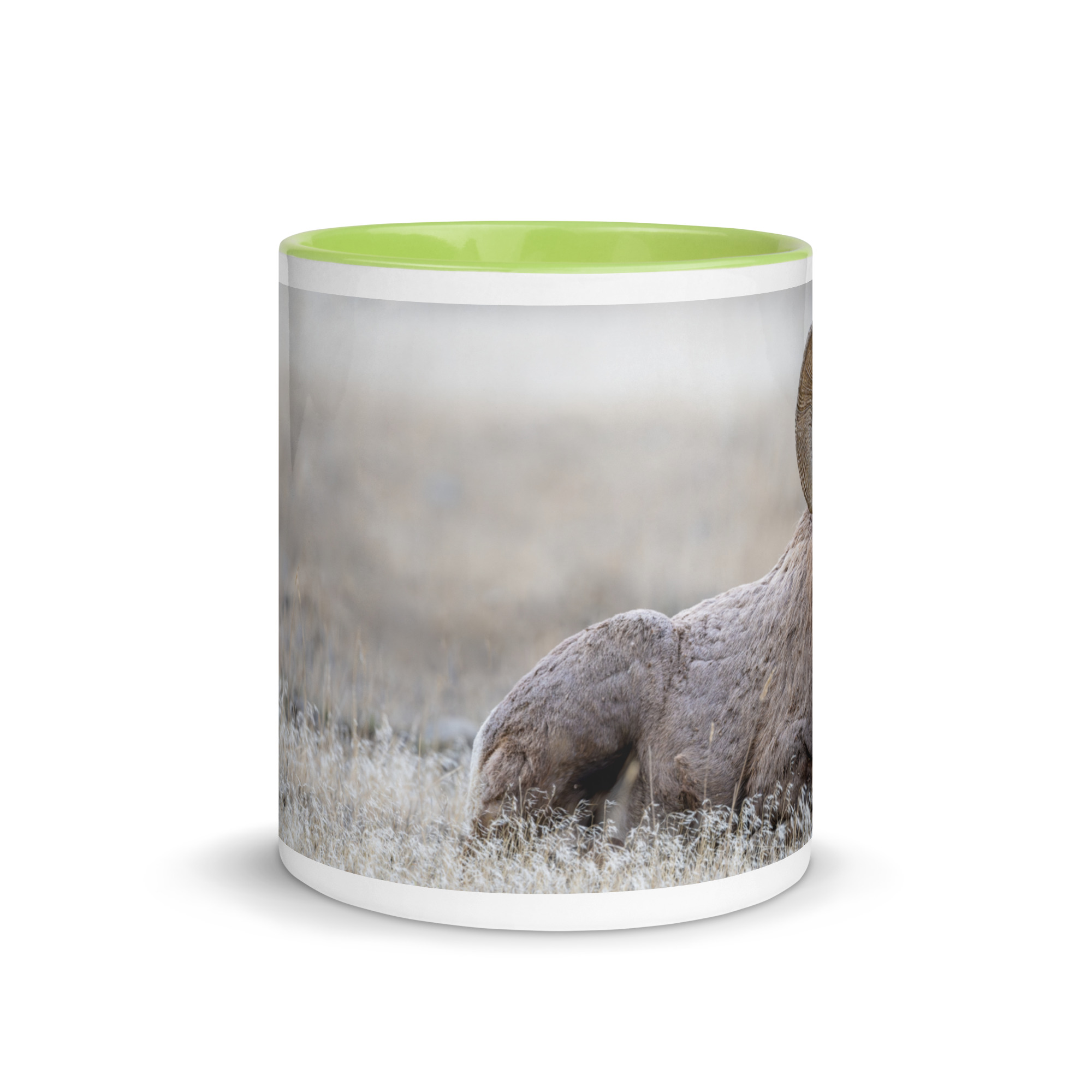Relaxing Ram Big Horn Sheep! Mug with Color Inside - Image 16