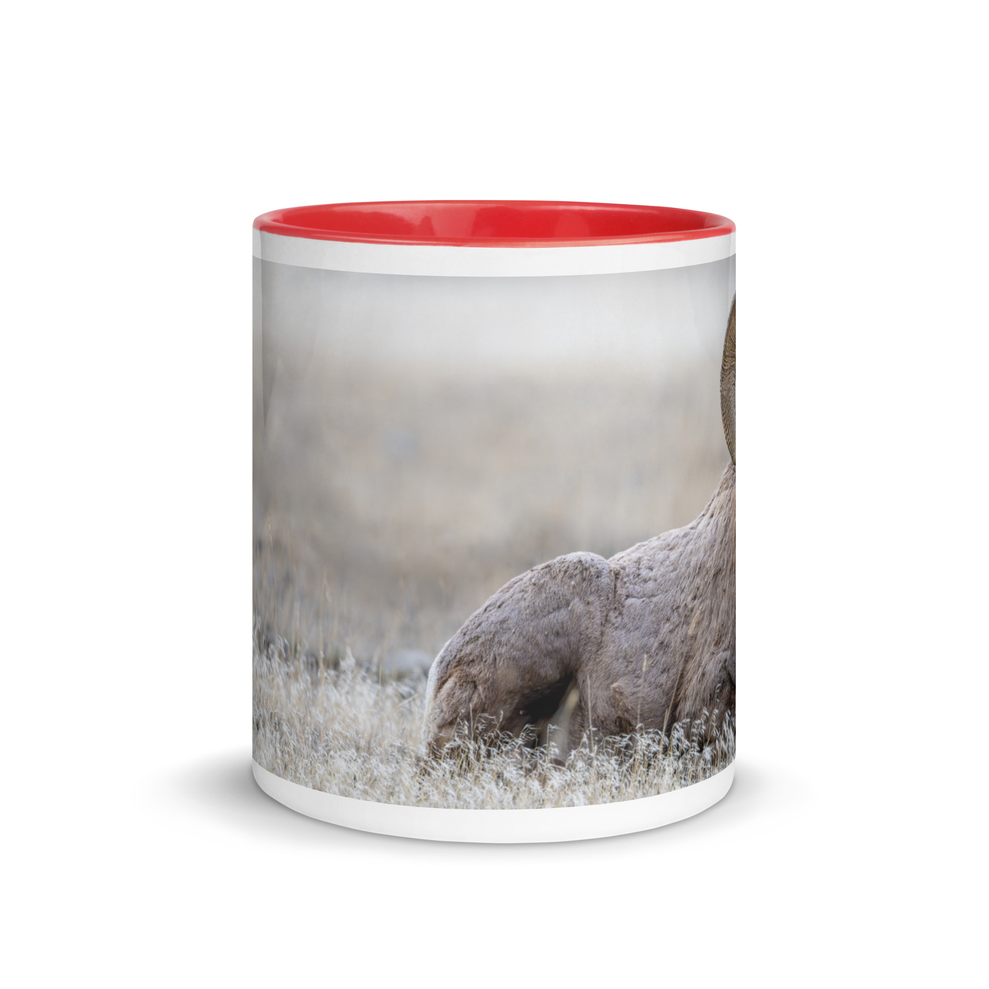Relaxing Ram Big Horn Sheep! Mug with Color Inside - Image 4