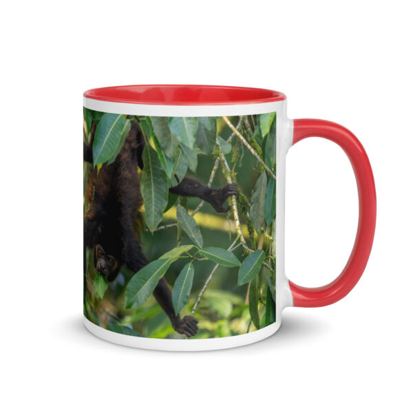 Howler monkey! Mug with Color Inside