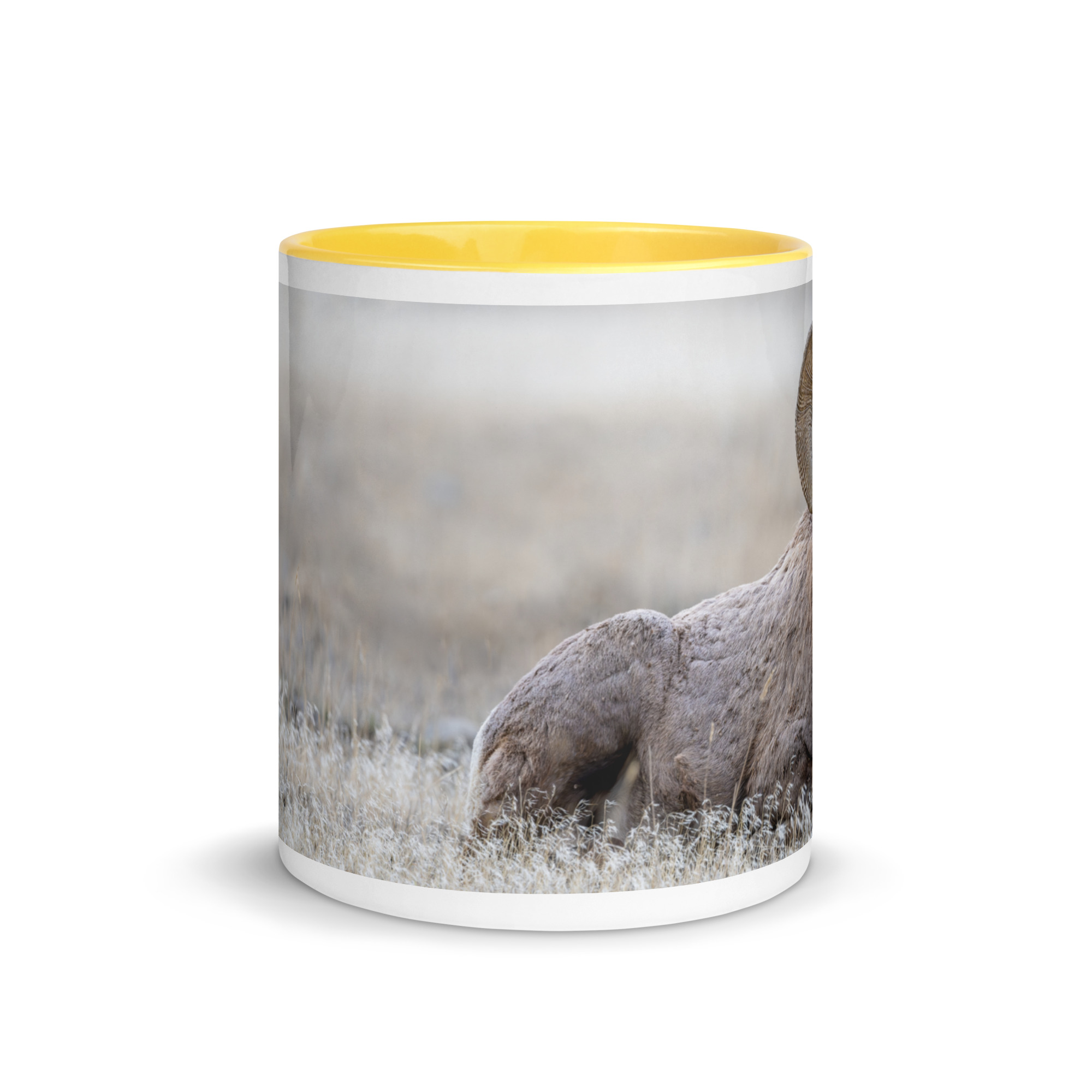 Relaxing Ram Big Horn Sheep! Mug with Color Inside - Image 18