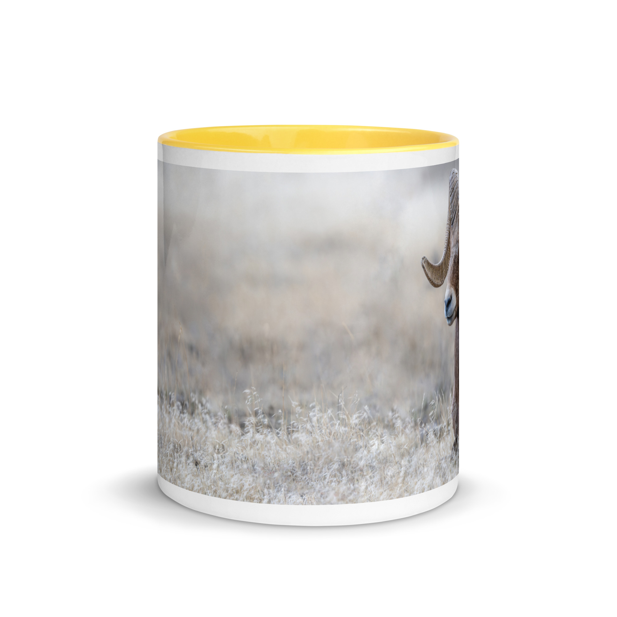 Relaxing Ram Big Horn Sheep! Mug with Color Inside - Image 68