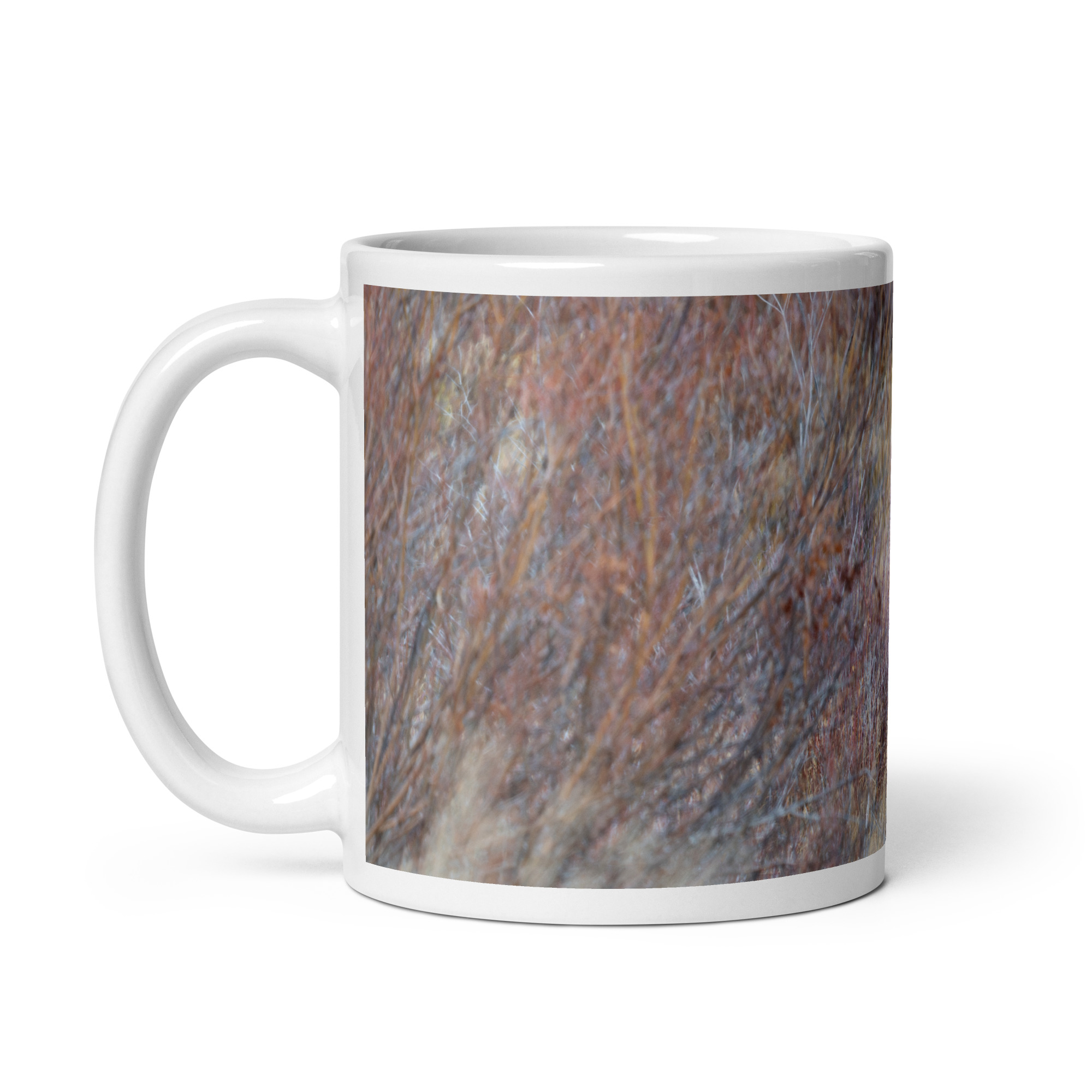 Moose Amidst Autumn Shrubs! White glossy mug - Image 2